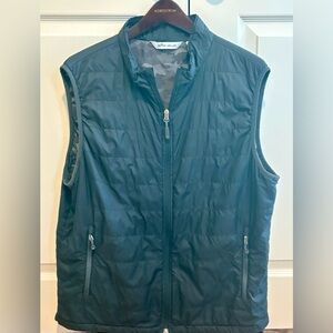 Peter Millar Mens Black Vest/Camo Inside Size Large